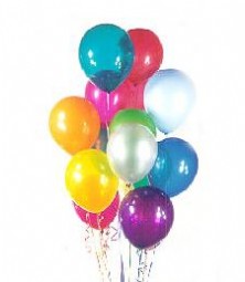  Ankara Siteler Doantepe iek sat  19 adet karisik renkte balonlar 