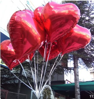 8 adet folyo kalp uan balon  Ankara Siteler Gicik ucuz iek gnder 